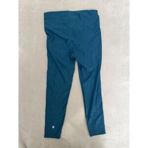 Sweaty Betty High Waisted 7/8 Length Workout Leggings SB4815 Teal Blue XXL